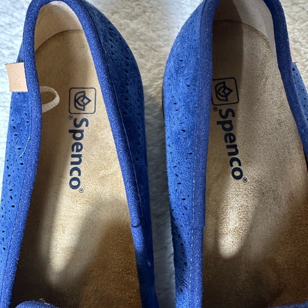 Spenco Women's Bailey Ballet Slip On Flat Loafer Shoes, Peacoat Size 11B - Picture 3 of 5